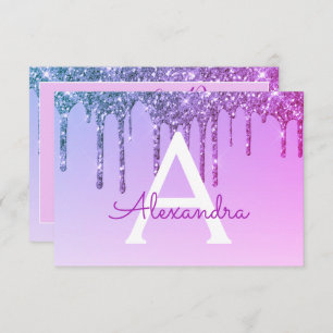 Lila Glitzer Sweet 16 Save the Date Einladung