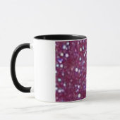Lila Glitzer-Tasse Tasse (Links)