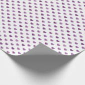 Lila Glitzer Tiny Heart Gemusterte Schleifpapier Geschenkpapier (Ecke)