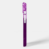 Lila Glitzer Tropfen Glam Girly Signature Case-Mate iPhone Hülle (Rückseite / Links)