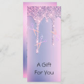 Lila Glitzer Tropfen holografische Schere Haare (Vorne/Hinten)