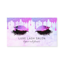 Lila Glitzer Tropfen Makeup Artist Lashes