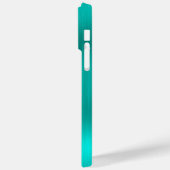 Lila Glitzer Türkis Glam Girly Signature Case-Mate iPhone Hülle (Rückseite / Links)