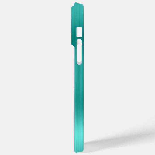 Lila Glitzer Türkis Glam Girly Signature Case-Mate iPhone Hülle (Rückseite / Links)