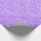 Lila Glitzer und Glitzern Geschenkpapier (Ecke)