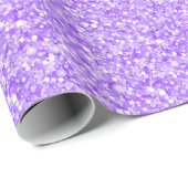 Lila Glitzer und Glitzern Geschenkpapier (Rolleneckpunkt)