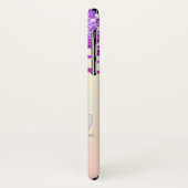 Lila Glitzer und Silber Einhorn Case-Mate iPhone Hülle (Hinten/Links)