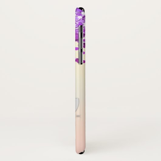 Lila Glitzer und Silber Einhorn Case-Mate iPhone Hülle (Hinten/Links)