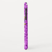 Lila Glitzer Unicorn Case-Mate iPhone Hülle (Hinten/Links)