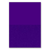 Lila Glitzer Untere Tischkarte - Anpassbar Tischnummer (Vorderseite)