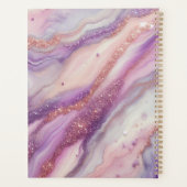 Lila Glitzer Venen und Wirbel Jährlich Planer (Rückseite)