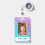 Lila Glitzer von Girl Ausweis (Vorderseite mit Ausziehbar)