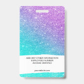 Lila Glitzer von Girl Ausweis (Rückseite)
