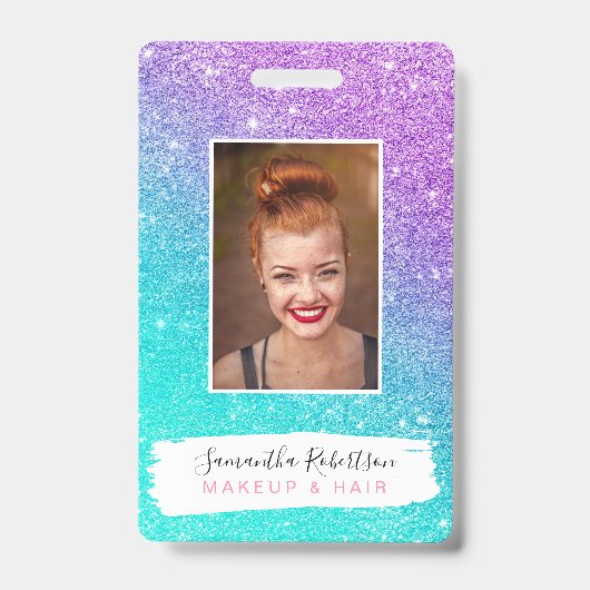 Lila Glitzer von Girl Ausweis (Vorderseite)