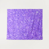 Lila Glitzer Wandteppich (Vorderseite (Horizontal))