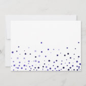 Lila Glitzer wirst du meine Bridesmaid sein Einladung (Rückseite)