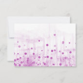 Lila Glitzer wirst du meine Bridesmaid sein Einladung (Rückseite)