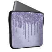 Lila Glitzer zum Tropfen | Chic Lavender Icing Pou Laptopschutzhülle (Vorne Rechts)