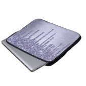 Lila Glitzer zum Tropfen | Chic Lavender Icing Pou Laptopschutzhülle (Vorne Knopf)