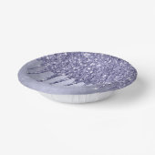 Lila Glitzer zum Tropfen | Chic Lavender Icing Pou Pappteller (Gewinkelt)