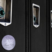 Lila Glitzer zum Tropfen | Lavendel 16 . Geburtsta Magnet