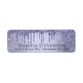 Lila Glitzer zum Tropfen | Lavendel Icing Address (Vorne)