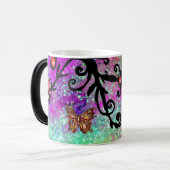 LILA GLITZERN, BLACK FLORAL MONOGRAM, VERWANDLUNGSTASSE (Vorderseite Links)