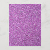 Lila Glitzern Postkarte (Vorderseite)