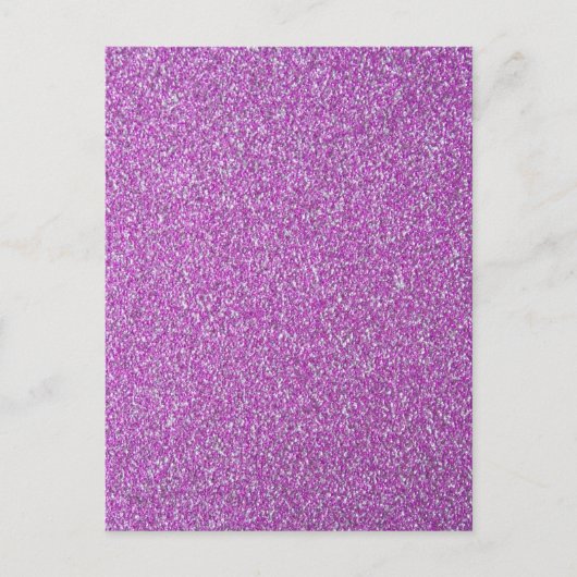 Lila Glitzern Postkarte (Vorderseite)