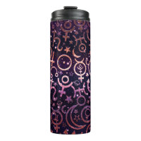 Lila Glitzerndes Planetarisches Universum Weltraum