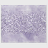 Lila Glitzy Glitzer Geschenkpapier (Flach)