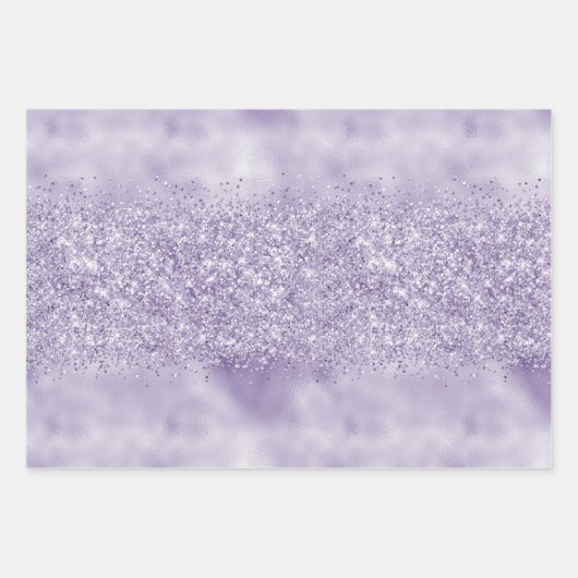Lila Glitzy Glitzer            Geschenkpapier Set (Vorderseite 2)