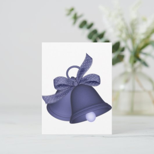 lila Glocken Postkarte (Stehend Vorderseite)