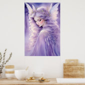 Lila Glow Fairy Poster verzaubern (Küche)