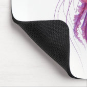 Lila Glow Jellyfish Mousepad (Ecke)