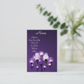 Lila Glow_ Visitenkarte (Stehend Vorderseite)