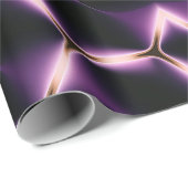 Lila Glows Hexagon Geschenkpapier (Rolleneckpunkt)