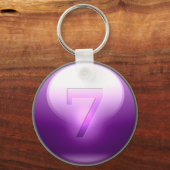 Lila Glück 7 Schlüsselanhänger (Vorderseite)