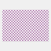 Lila, glückliche Streifen und Polka Dot Geschenkpapier Set (Vorderseite 3)