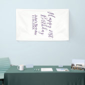 Lila glücklicher 21. Geburtstagsname Schlüsselanhä Banner (Messeveranstaltung)