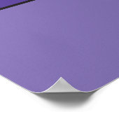 lila glückliches Monster fängt einen Sternchen Poster (Ecke)