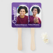 Lila Glückwunsch Grad 2 Fotos: Fett formatiertes S Fächer (Vorne und Hinten)