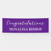 Lila | Glückwünsche | Absolvent Banner (Horizontal)