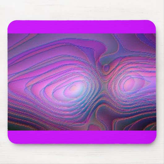 Lila Glühen Mousepad (Vorne)
