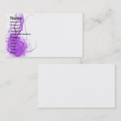 Lila Glühen Visitenkarte (Vorne/Hinten)