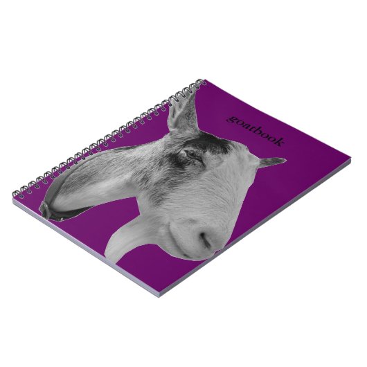 Lila Goatbook Notizblock (Linke Seite)