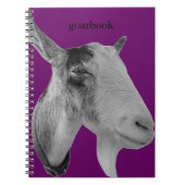 Lila Goatbook Notizblock (Vorderseite)