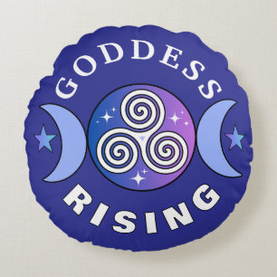 Lila Goddess Runde Kissen