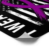 Lila Godtochter Bauchspeicheldrüsenkrebs Poster (Ecke)