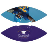 Lila Gold Abschluss Custom Graduate Foto Football (Paneele)